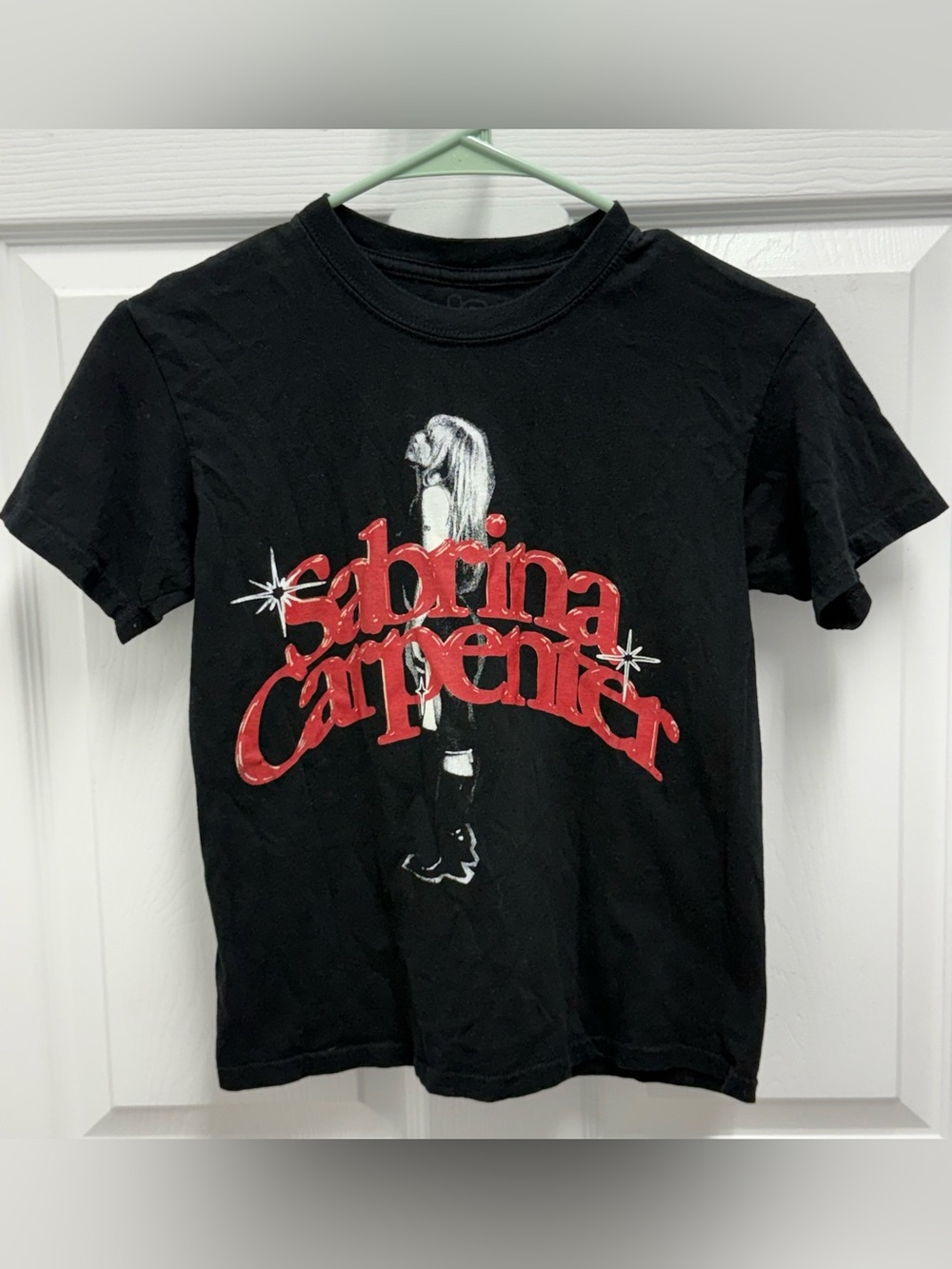 Sabrina Carpenter Black Red Graphic Tee XXS Official Merch